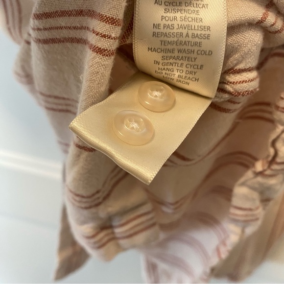 TWIK M Loose Striped Short Sleeve Buttoned Shirt - Picture 9 of 12